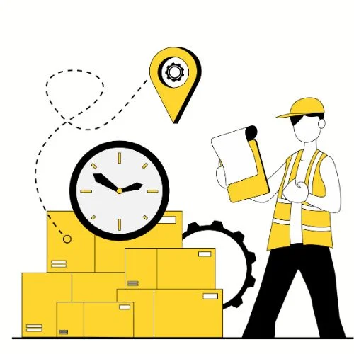 Express shipment illustration